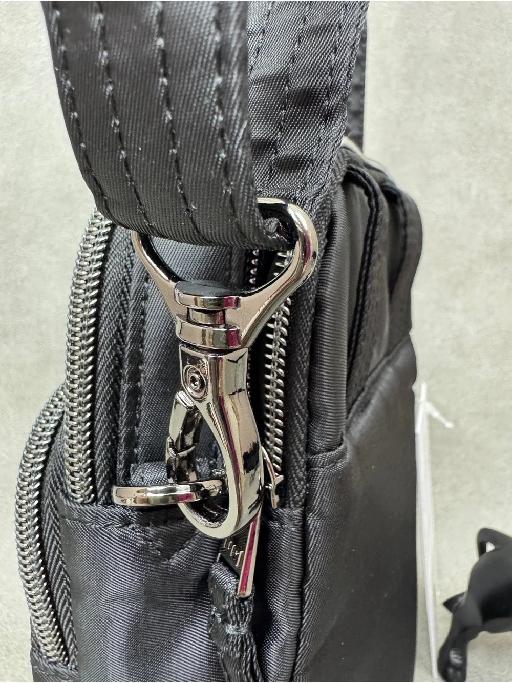 lug Black Compact Crossbody Messenger Pouch